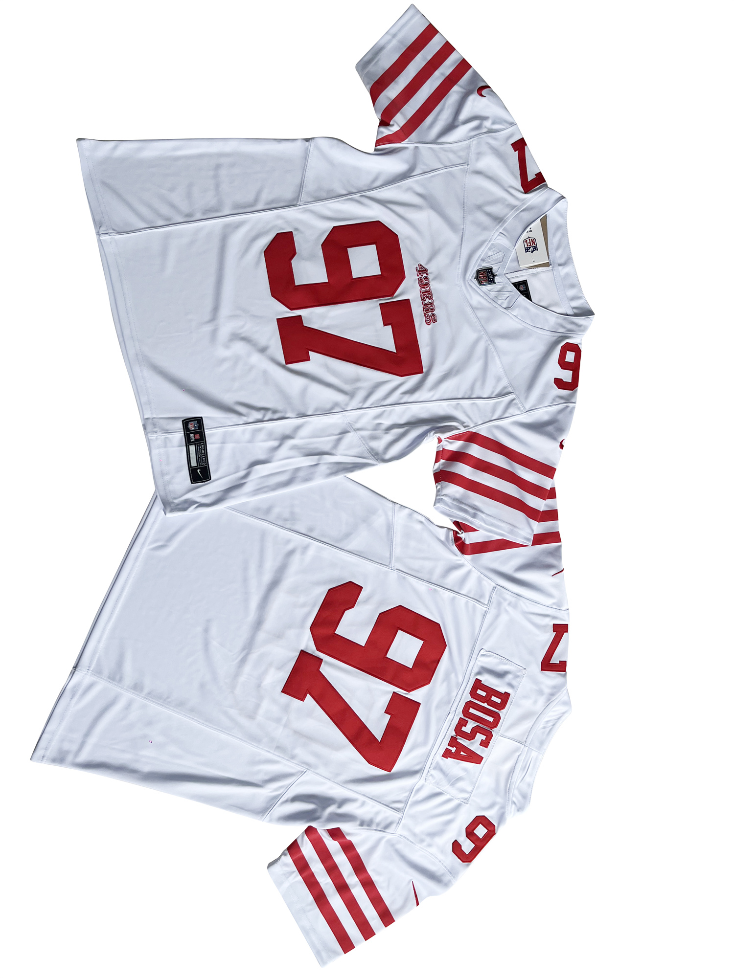2023 NFL Men San Francisco 49ers #97 Nick Bosa Nike Vapor F.U.S.E. Limited Jersey->new york jets->NFL Jersey